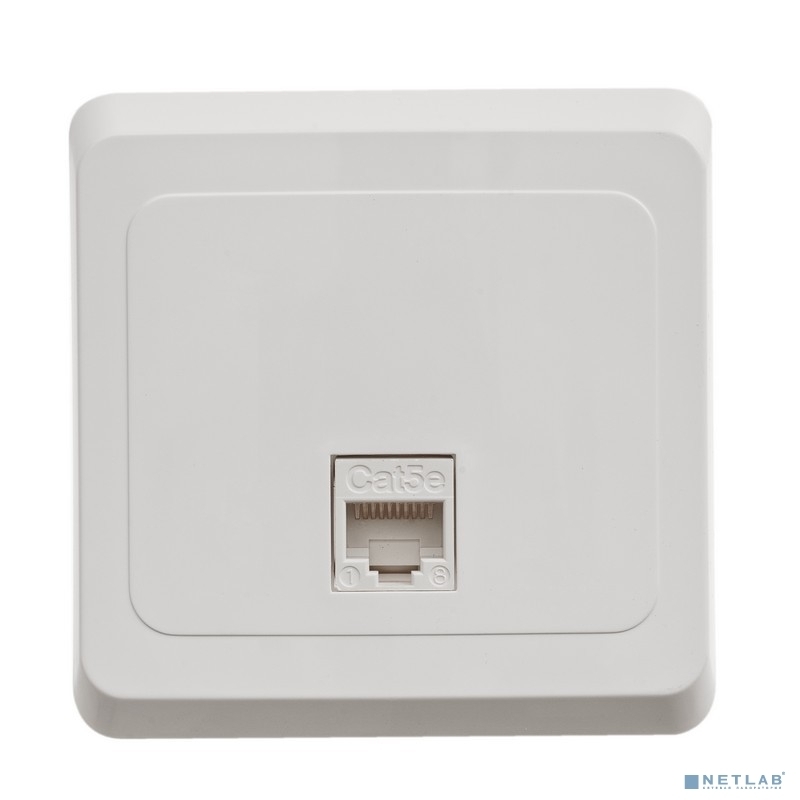Розетка О/У компьютерная RJ45 ЭТЮД О/У белый кат.5E KOMA-001B Schneider Electric