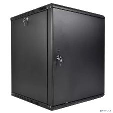Шкаф телекоммуникационный настенный разборный ЦМО ЭКОНОМ 18U (600 350) дверь металл, черный