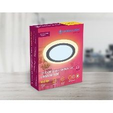 Встраиваемый cветодиодный светильник Ambrella light DCR373 6W+3W 6400K/3000K 85-265V D145*28