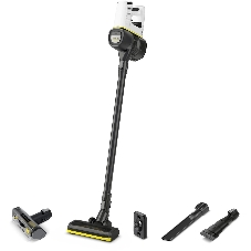 Пылесос вертикальный Karcher VC 4 Cordless myHome Pet черный/белый, питание от аккумулятора, 140 Вт, уборка сухая, пылесборник 0.65 л