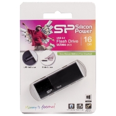 Флешка USB Silicon Power USB 16Gb Ultima U05 SP016Gb,UF2U05V1K USB 2.0, черный