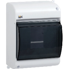 Бокс ОП КМПн 2/4 для 4 авт. выкл. прозр. крышка IP30 IEK MKP42-N-04-30-12