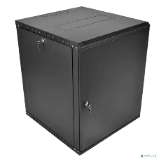 Шкаф телекоммуникационный настенный разборный ЦМО ЭКОНОМ 18U (600 350) дверь металл, черный