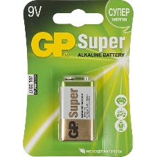 Алкалиновая батарейка GP Super Alkaline G-Tech 9V Крона - 1 шт. на блистере (1 шт.)