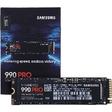 Накопитель SSD Samsung 990 PRO, 2Tb, PCIe 4.0 x4, M.2 2280, NVMe, R/W 7450/6900