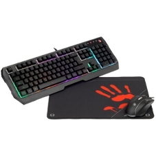 Комплект клавиатура+мышь A4Tech Bloody B1700 проводной, USB, 6000 DPI, чёрный