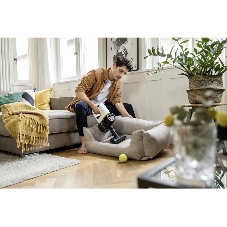 Пылесос вертикальный Karcher VC 4 Cordless myHome Pet черный/белый, питание от аккумулятора, 140 Вт, уборка сухая, пылесборник 0.65 л