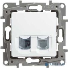 Розетка компьютерная ETIKA RJ11+RJ45 кат. 5 UTP, белый ETIKA Розетка RJ11+RJ45 кат. 5 UTP, белый