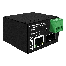 Промышленный компактный Ultra PoE медиаконвертер Gigabit Ethernet, SFP 1000Мбит/c, RJ45 10/100/1000Мбит/c, поддержка LFP. Порт PoE: до 90W (IEEE 802.3af/at/bt). Автоматическое определение PoE устройств. Суммарная мощность PoE - до 90W; Встроенная грозозащита 6kV. Питание: 1 x вход DC37-57V(93W), БП в комплект НЕ входит. Монтаж на DIN-рейку (крепление в комплекте); Размеры (ШхВхГ): 36х44х45мм. Вес: 0,15кг. Рабочая температура: -40…+80°С.