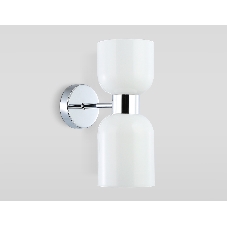 Настенный светильник Ambrella light LH56087/2 СH/FR хром/белый матовый E14*2 max 40W 215*120*300