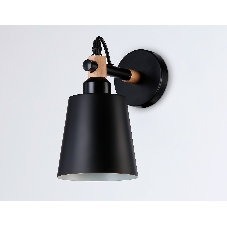 Светильник Ambrella light TR82213 BK/LW черный/светлое дерево E27 max 40W 230*130*190
