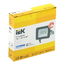 Прожектор IEK LPDO701-10-K03 СДО 07-10 светодиодный серый IP65 6500 K IEK