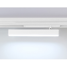 Управляемый светодиодный светильник для шинопровода Magnetic Ambrella light GL1331 WH белый IP20 18W 3000K-6400K 220V 120° 342*25*112 (Без ПДУ)