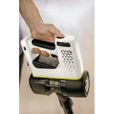 Пылесос вертикальный Karcher VC 4 Cordless myHome Pet черный/белый, питание от аккумулятора, 140 Вт, уборка сухая, пылесборник 0.65 л