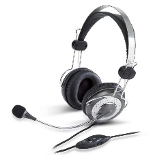 Гарнитура Genius HS-04SU черный/серый, проводная