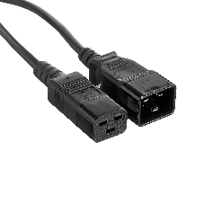 Кабель питания (UPS) ExeGate Power EC20-3P (С19->С20) VDE-250V-3*1.5-СU, 16А, черный, 3м