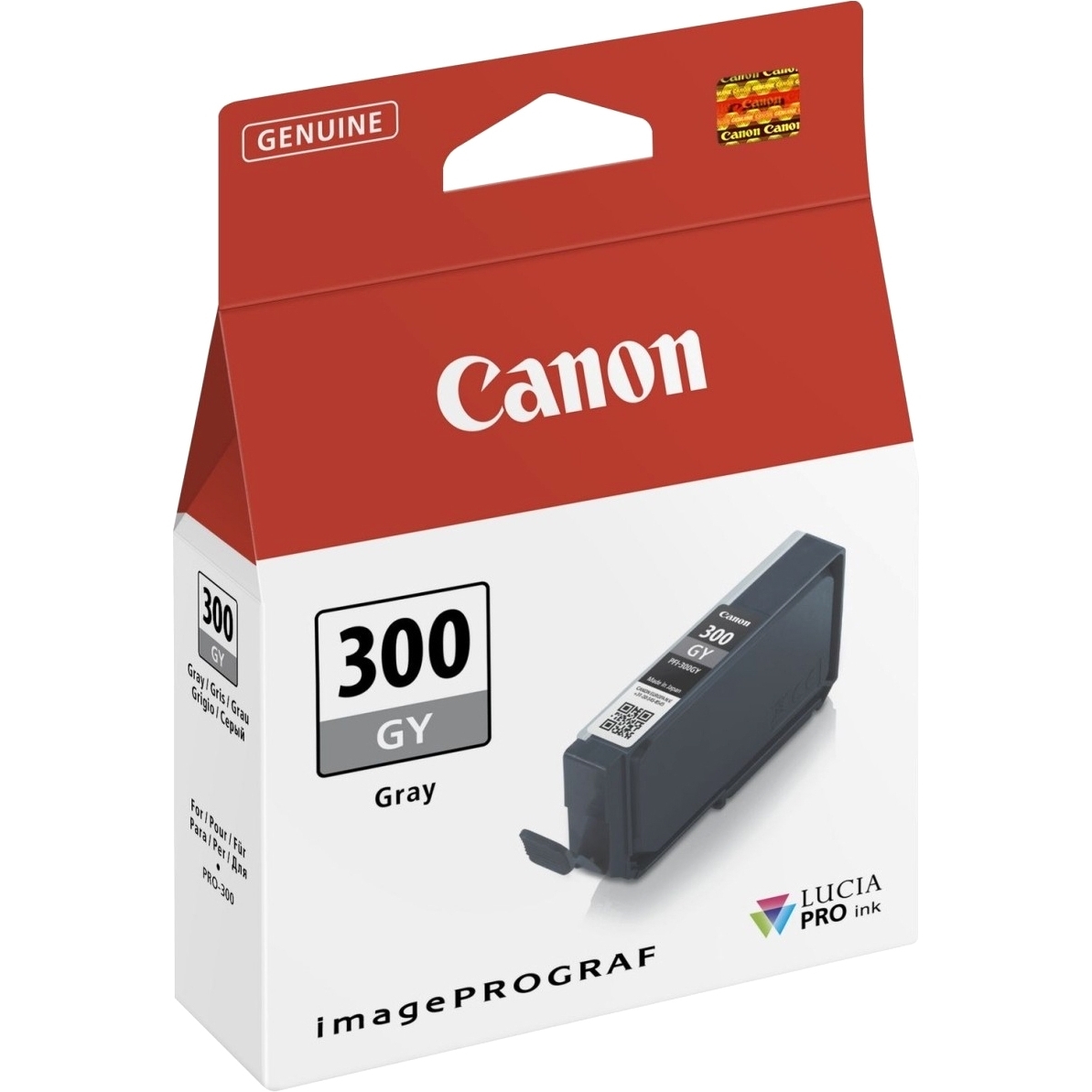 Картридж струйный Canon PFI-300 GY EUR/OCN серый (236 стр.) для Canon imagePROGRAF PRO-300