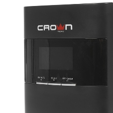 Источник бесперебойного питания CROWN On-Line CMUOA-350-1K EURO 1000VA/900W, корпус металл, TOWER, АКБ 3*12V/7AH, PF-0.9, AVR 110-300V, порт RJ-11/45+USB/RS-232, EPO, розетки 2*EURO, входной кабель 2 м, вентилятор охлаждения, автомат, слот для SNMP, порт для доп. батарейных кабинетов, ПО