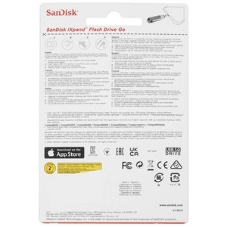 Флешка USB SanDisk IX60N iXpand Go (SDIX60N-064G-GN6NN), 64Gb, USB 3.0/Lightning, R/W 150/70, черный/серебристый