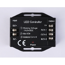 Контроллер GS11401 RGB 24A 12V 288W/ 24V 576W (ПДУ Радио 2.4G AAA)