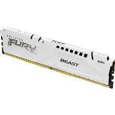 Оперативная память Kingston Fury Beast, DDR5, 32Gb (1x32GB), 6000MHz, CL36, DIMM, с радиатором, белый