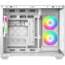 Корпус Case ID-Cooling VIEW 500 ARGB White mATX/win TG/3 fans/Gen2 Type C/CPU 162mm/GPU 407mm/no PSU