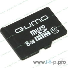 Флеш карта Micro SecureDigital 8Gb QUMO QM8GMICSDHC10NA MicroSDHC Class 10