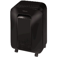 Шредер Fellowes PowerShred LX200 черный (секр.P-4)/перекрестный/12лист./22лтр./скрепки/скобы/пл.карты