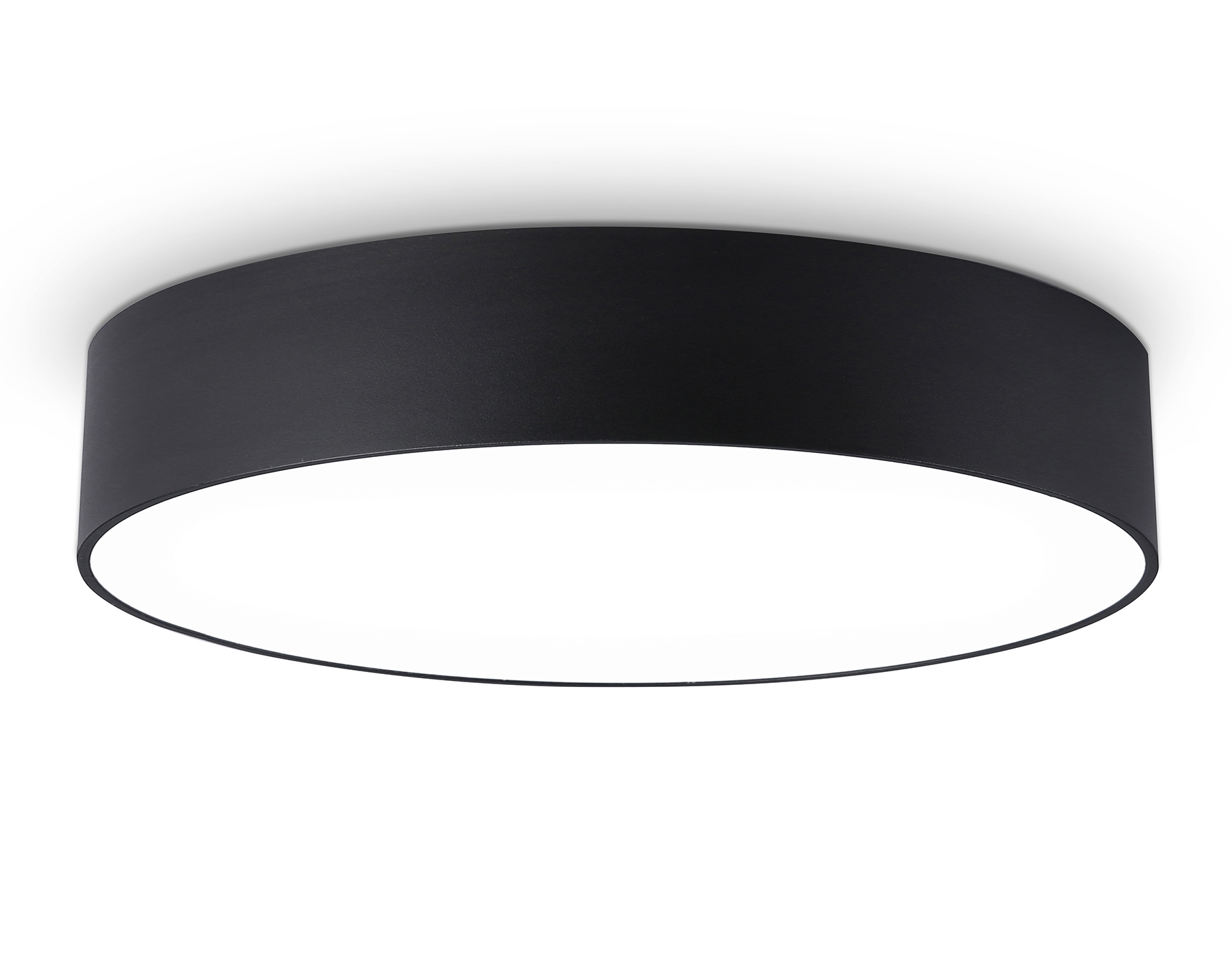 Потолочный светодиодный светильник Ambrella light FV5530 BK черный LED 45W 4200K D400*58 (Без ПДУ)