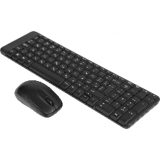 Комплект клавиатура+мышь Logitech MK220 беспроводной, USB, 1000 DPI, чёрный