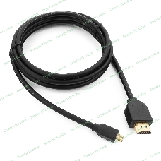 Кабель Cablexpert HDMI-micro HDMI CC-HDMID-6, 19M/19M, v2.0, медь, позол.разъемы, экран, 1.8м, черный, пакет