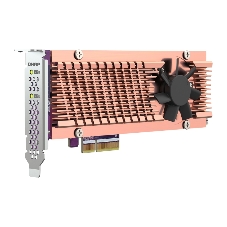 Плата расширения QNAP QM2-2P-344A 2 x M.2 22110 or 2280 PCIe (Gen3 x4) NVMe SSD slots, Low-profile flat and Full-height brackets included.