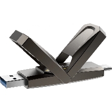 Флешка USB Netac US5 (NT03US5C-512G-32TA), 512Gb, USB 3.2/TypeC, R/W 550/500, черный