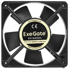 Вентилятор для корпуса ExeGate EX12025B2P черный, 120 мм, 1550 об/мин, 25 дБ, 2 pin