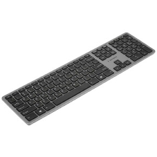 Клавиатура беспроводная Gembird KBW-3, USB, серебристый/черный