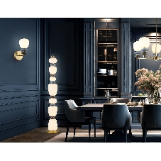 Светильник Ambrella light LH53172 SB/WH бронза/белый 34W 3000K D250*1305