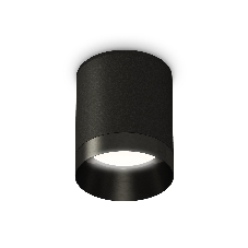 Светильник Ambrella Light XS6302021 SBK/PBK черный песок/черный полированный MR16 GU5.3 (C6302, N6131)