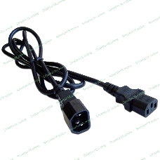 Шнур питания Lanmaster C13-C14, 3х0.75, 220В, 10А, черный, 2 м