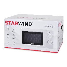 Микроволновая печь Starwind SMW3020 белый, 20 л, 700 Вт, переключатели - поворотный механизм