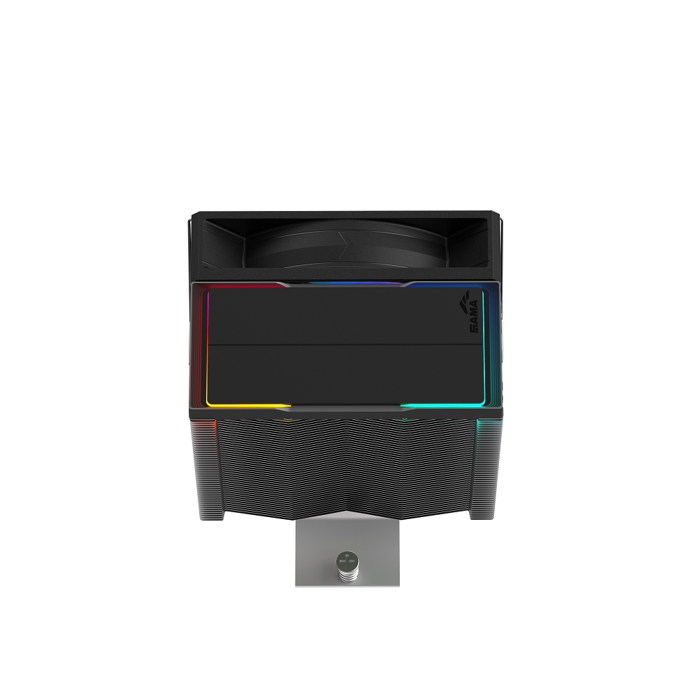 Кулер для процессора SAMA X40L (200W, 4-pin PWM, 133.5мм, 4x6мм, ARGB, 1x100мм, 50.1CFM, 35.2dBA, 2600RPM, S: 1851/1700/1200/115X, AM5/AM4, серебристый)