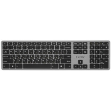 Клавиатура беспроводная Gembird KBW-3, USB, серебристый/черный