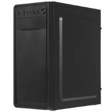 Компьютерный корпус Miditower ExeGate XP-332 Black, ATX, (XP400, Black,120мм), 2*USB, Audio