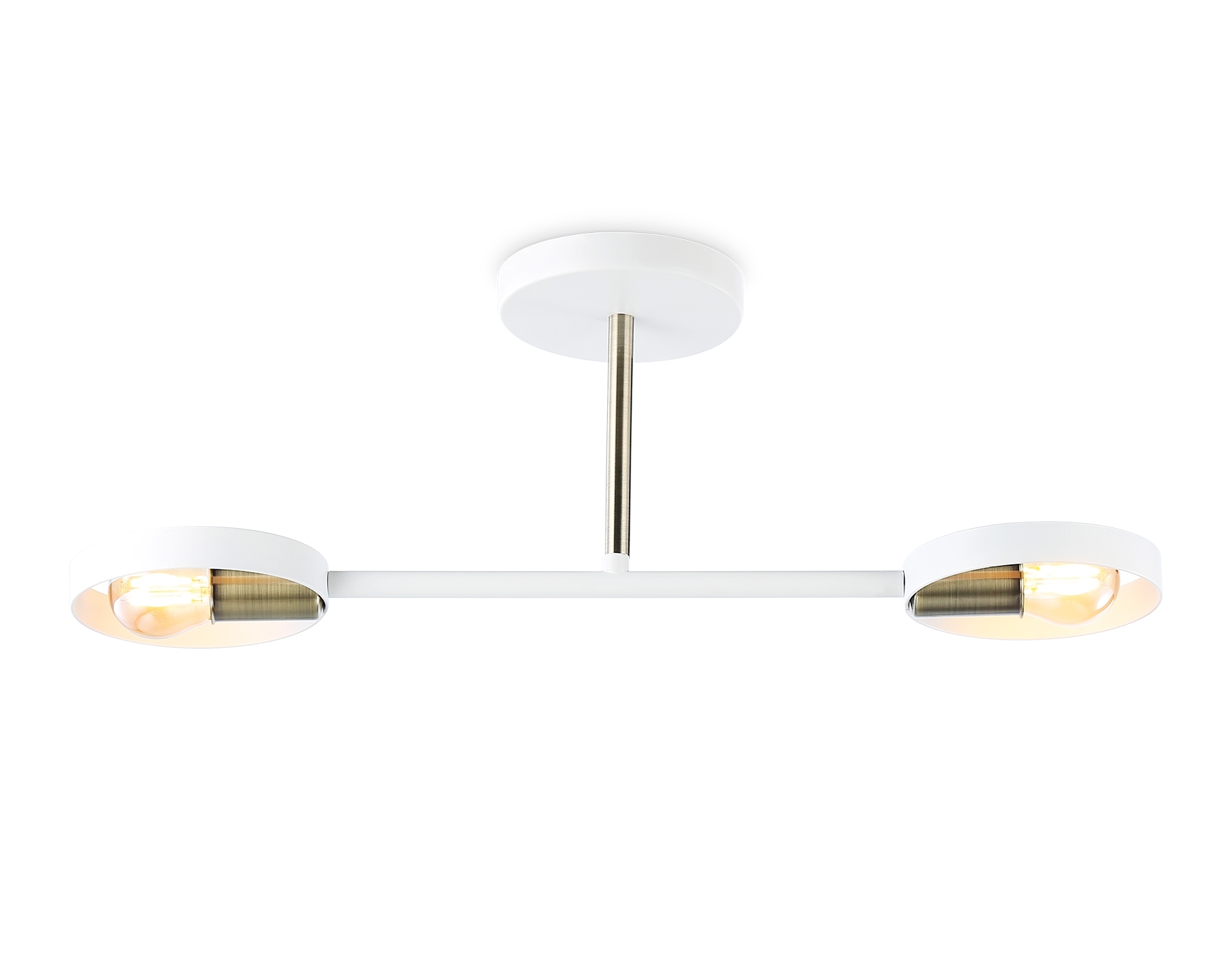 Светильник Ambrella light TR8222/2 WH/SB белый/бронза E27/2 max 40W 510*165*190