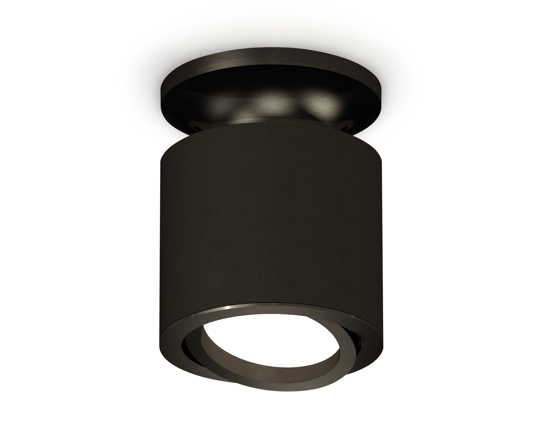 Светильник Ambrella Light XS7402060 SBK/PBK черный песок/черный полированный MR16 GU5.3 (N7926, C7402, N7002)