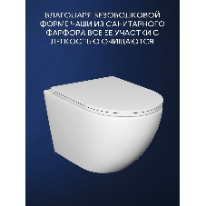 Комплект BAU 6 в 1: инсталляция BAU PRO для подвесного унитаза, унитаз подвесной безободковый торнадо обратного потока Bau Dream 52х36 Hurricane-5, сиденье быстросъемное микролифт, кнопка смыва BAU Stil антивандальная , нержавеющая сталь сатин