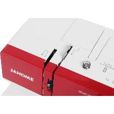Швейная машина Janome 1522RD белый/красный, электромеханическая, вертикальный качающийся, 25 операций, петля автомат