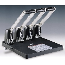 Дырокол Kw-Trio Heavy Duty 954, до 150 листов, металл/пластик черный, отверстий: 4, с линейкой