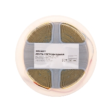 Лента светодиодная Rexant 24В, COB 10Вт/м, 384 LED/м, 3000K, 8мм, 5м, IP20