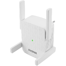 Повторитель беспроводного сигнала Digma D-WR310 (D-WR310V2) N300 Wi-Fi белый