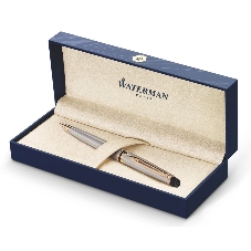 Ручка шариковая Waterman Expert 3 (CWS0952000) Stainless Steel GT M, синие чернила, подарочная коробка
